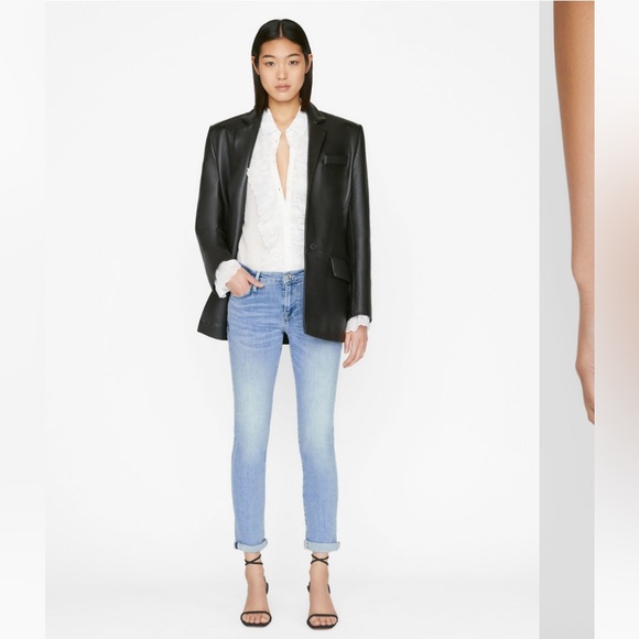 Frame Denim Denim - Frame Denim Le Garcon in Galeston Light Blue 30 Boyfriend Style Jeans